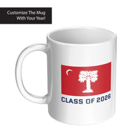 Load image into Gallery viewer, The Citadel, Big Red Flag, Customizable (Your Year), 11oz Mug

