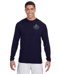Load image into Gallery viewer, The Citadel, Alumni Club, Northwest Georgia, A4 Cooling Performance Long Sleeve Tee- Navy

