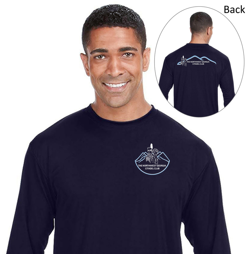 The Citadel, Alumni Club, Northwest Georgia, A4 Cooling Performance Long Sleeve Tee- Navy