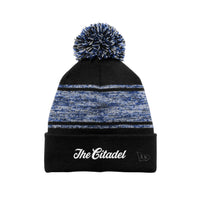 Load image into Gallery viewer, The Citadel Script, Embroidered, Blue, Limited Edition New Era ® Knit Chilled Pom
