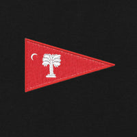 Load image into Gallery viewer, burgee patch  on a black background
