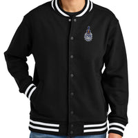 Load image into Gallery viewer, The Citadel, Spike, Varsity Heavyweight Fleece Jacket - Black
