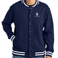 Load image into Gallery viewer, The Citadel, Barracks, Varsity Heavyweight Fleece Jacket - Navy

