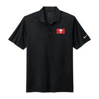 Load image into Gallery viewer, The Citadel, Big Red Flag, Nike Dri-FIT Micro Pique 2.0 Polo - Black
