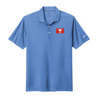 Load image into Gallery viewer, The Citadel, Big Red Flag, Nike Dri-FIT Micro Pique 2.0 Polo - Carolina Blue
