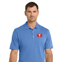 Load image into Gallery viewer, The Citadel, Big Red Flag, Nike Dri-FIT Micro Pique 2.0 Polo - Carolina Blue
