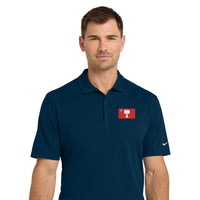 Load image into Gallery viewer, The Citadel, Big Red Flag, Nike Dri-FIT Micro Pique 2.0 Polo - Navy

