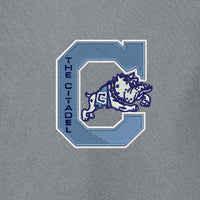 Load image into Gallery viewer, The Citadel, Jumping Bulldog, Nike Dri-FIT Micro Pique 2.0 Polo - Grey
