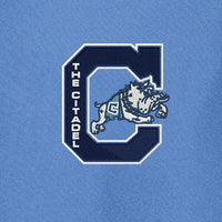 Load image into Gallery viewer, The Citadel, Jumping Bulldog, Nike Dri-FIT Micro Pique 2.0 Polo - Carolina Blue

