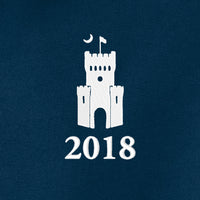 Load image into Gallery viewer, The Citadel, Class Of 2018, Barracks, Nike Ladies Dri-FIT Micro Pique 2.0 Polo- Navy
