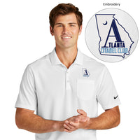 Load image into Gallery viewer, The Citadel, Atlanta Citadel Club, Altenative Logo, Nike Dri-FIT Micro Pique 2.0 Pocket Polo- White
