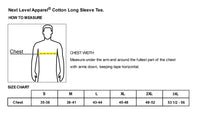 Load image into Gallery viewer, The Citadel, Atlanta Citadel Club, Next Level Apparel® Cotton Long Sleeve Tee - Size Chart

