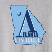 Load image into Gallery viewer, The Citadel, Atlanta Citadel Club, Next Level Apparel® Cotton Long Sleeve Tee - Heather Grey
