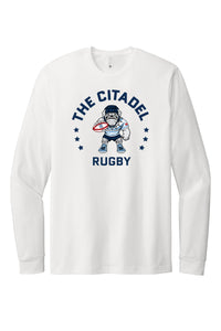 Load image into Gallery viewer, The Citadel Block C Star logo, Club Sports - Next Level Apparel® Adult CVC Long Sleeve T-Shirt - White
