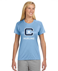 Load image into Gallery viewer, The Citadel, Club Sports - Hurling, A4 Ladies&#39; Cooling Performance T-Shirt-Carolina blue
