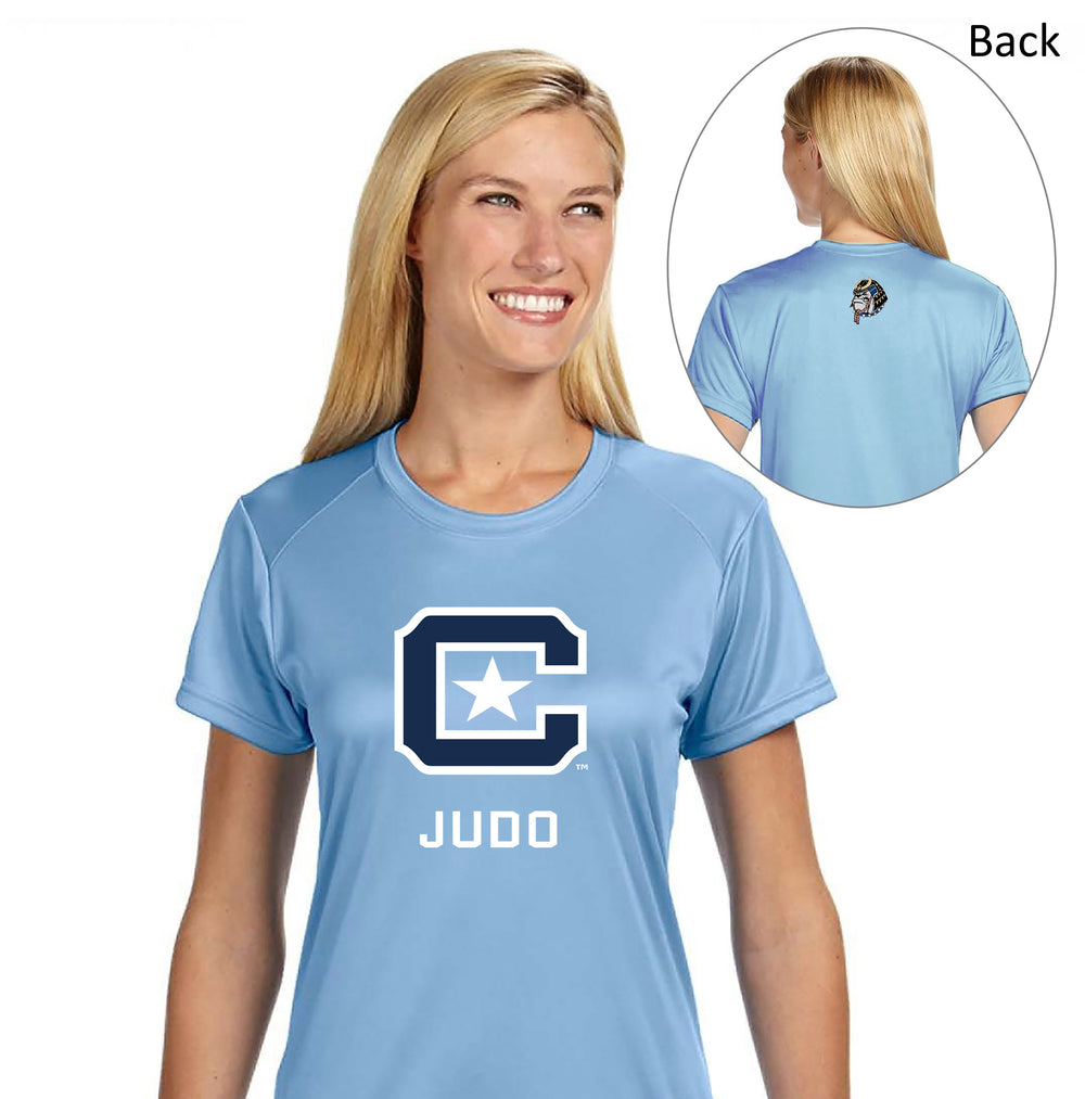 The Citadel, Club Sports - Judo, A4 Ladies' Cooling Performance T-Shirt-Carolina Blue