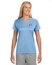 Load image into Gallery viewer, The Citadel, Club Sports - Rugby, A4 Ladies&#39; Cooling Performance T-Shirt - Carolina Blue

