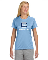 Load image into Gallery viewer, The Citadel C, Club Sports - Triathlon, A4 Ladies' Cooling Performance T-Shirt - Carolina Blue

