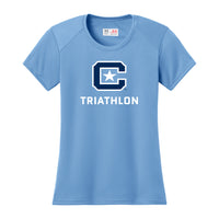 Load image into Gallery viewer, The Citadel C, Club Sports - Triathlon, A4 Ladies' Cooling Performance T-Shirt - Carolina Blue
