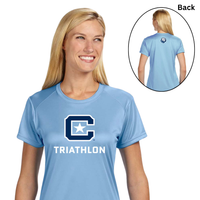Load image into Gallery viewer, The Citadel C, Club Sports - Triathlon, A4 Ladies' Cooling Performance T-Shirt - Carolina Blue
