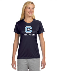 Load image into Gallery viewer, The Citadel C, Club Sports - Triathlon, A4 Ladies' Cooling Performance T-Shirt - Navy
