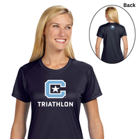 Load image into Gallery viewer, The Citadel C, Club Sports - Triathlon, A4 Ladies' Cooling Performance T-Shirt - Navy
