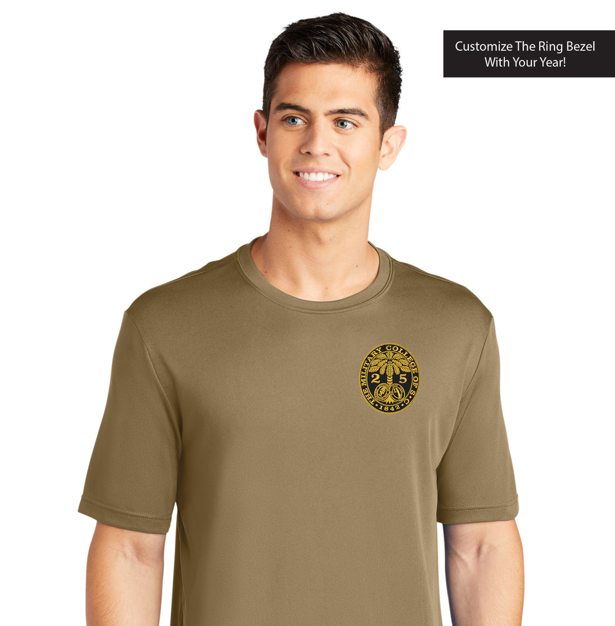 The Citadel, Customizable (Your Year) Ring Bezel Design, Sport-Tek® PosiCharge® Competitor™ Tee Shirt