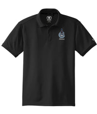 Load image into Gallery viewer, The Citadel, Alumni, Spike Mascot in C, OGIO Men&#39;s Polo Shirt- Black
