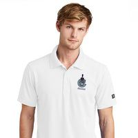 Load image into Gallery viewer, The Citadel, Alumni, Spike Mascot in C, OGIO Men&#39;s Polo Shirt- White
