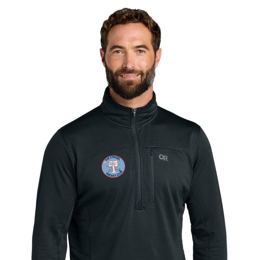 The Citadel, Club Sports - Hockey, Outdoor Research® Tech Grid 1/4-Zip Fleece - Black
