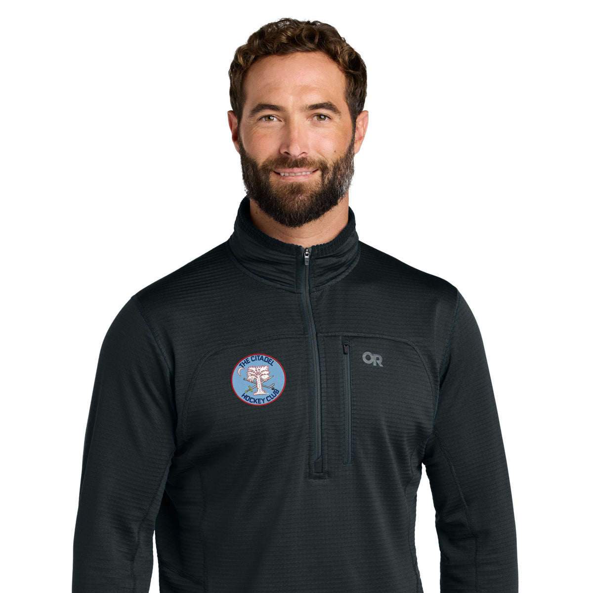 The Citadel, Club Sports - Hockey, Outdoor Research® Tech Grid 1/4-Zip Fleece - Black