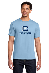 Load image into Gallery viewer, The Citadel, C Star, Cotton T-Shirt - Light Blue
