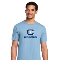 Load image into Gallery viewer, The Citadel, C Star, Cotton T-Shirt - Light Blue
