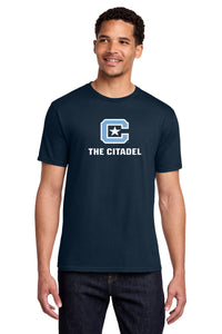 Load image into Gallery viewer, The Citadel, C Star, Cotton T-Shirt - Navy
