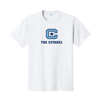 Load image into Gallery viewer, The Citadel, C Star, Cotton T-Shirt - White
