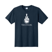 Load image into Gallery viewer, The Citadel, Spike, Cotton T-Shirt - Navy
