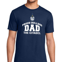 Load image into Gallery viewer, The Citadel, Proud Bulldog Dad, Cotton T-Shirt

