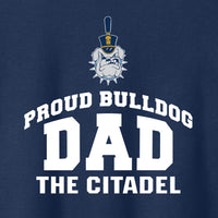 Load image into Gallery viewer, The Citadel, Proud Bulldog Dad, Cotton T-Shirt
