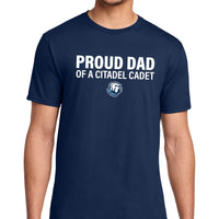 Load image into Gallery viewer, The Citadel, Proud Dad of a Citadel Cadet, Cotton T-Shirt
