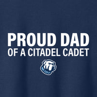 Load image into Gallery viewer, The Citadel, Proud Dad of a Citadel Cadet, Cotton T-Shirt

