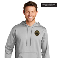Load image into Gallery viewer, The Citadel, Customizable (Your Year) Ring Bezel Design,  Performance Fleece Pullover Sweatshirt-Silver
