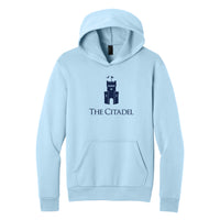 Load image into Gallery viewer, The Citadel, Barracks, Easy Fleece Pullover Hooded Sweatshirt - Carolina Blue
