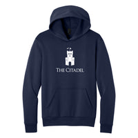 Load image into Gallery viewer, The Citadel, Barracks, Easy Fleece Pullover Hooded Sweatshirt - Navy
