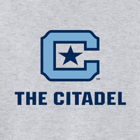 Load image into Gallery viewer, The Citadel, C Star, Easy Fleece Pullover Hooded Sweatshirt - Ash
