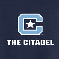 Load image into Gallery viewer, The Citadel, C Star, Easy Fleece Pullover Hooded Sweatshirt - Navy
