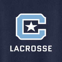 Load image into Gallery viewer, The Citadel Sports - Lacrosse, C Star, Easy Fleece Pullover Hooded Sweatshirt - Navy
