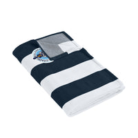 Load image into Gallery viewer, The Citadel, Spike Logo, Cabana Stripe Beach Towel
