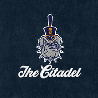 Load image into Gallery viewer, The Citadel, Spike Logo,  Navy Beach Towel
