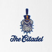 Load image into Gallery viewer, The Citadel, Spike Logo,  White Beach Towel

