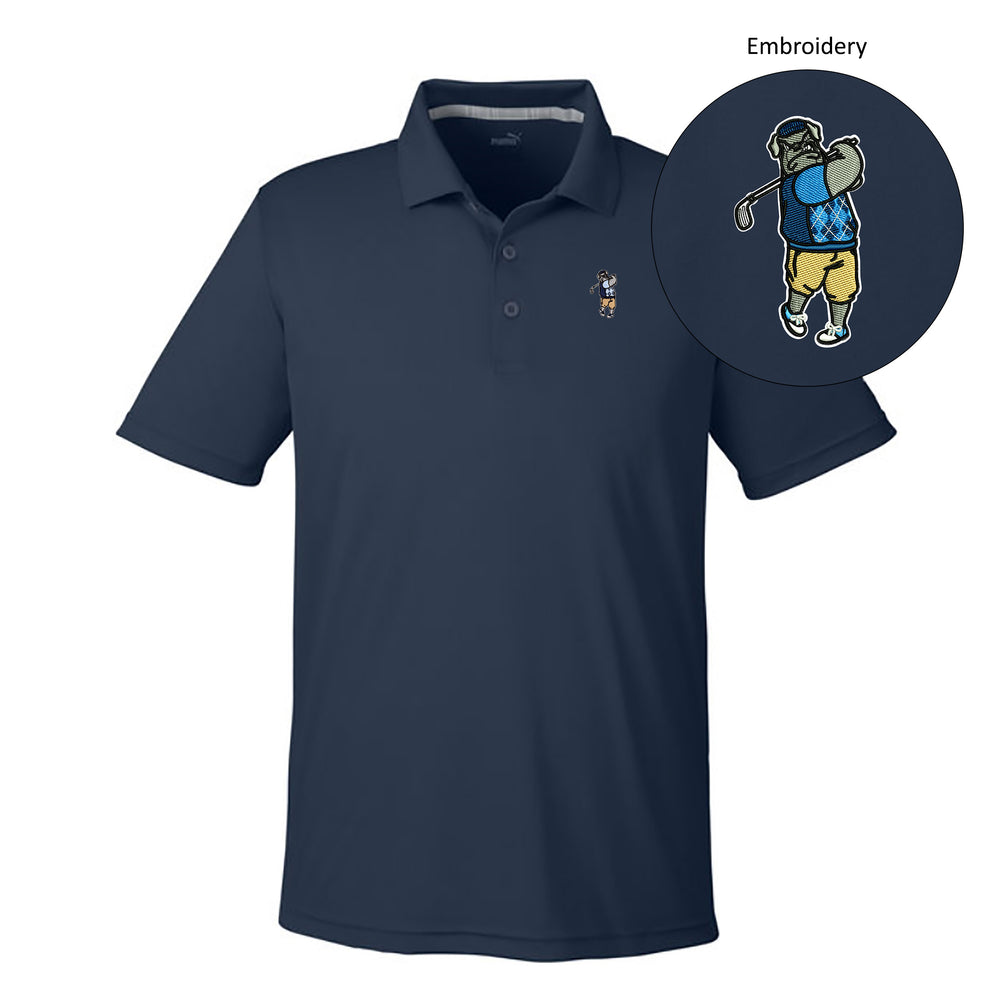 The Citadel, Spike, Golf, Puma Golf Men's Gamer Golf Polo- NAVY